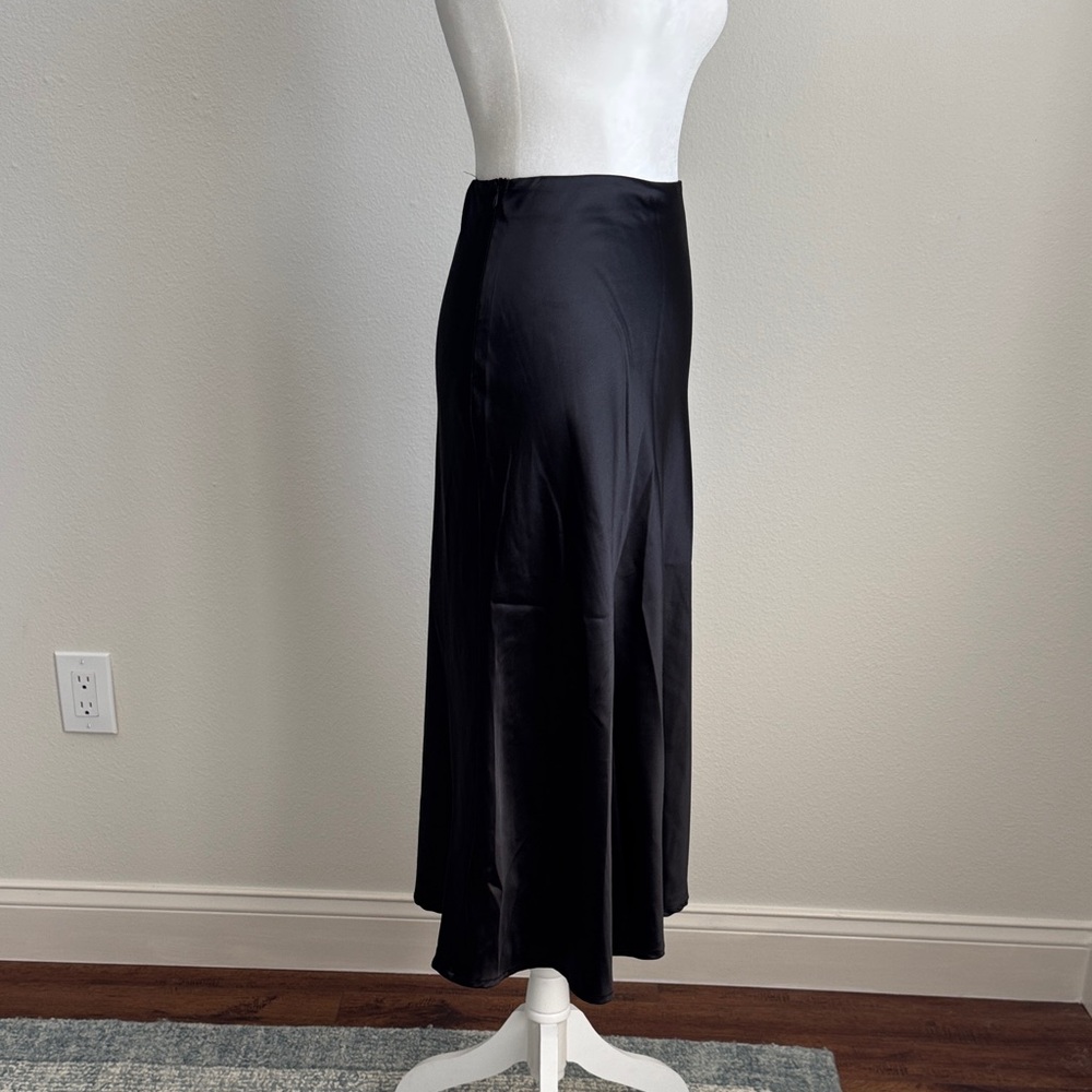 Zeagoo Black Silk Skirt XS - Picture 5 of 6